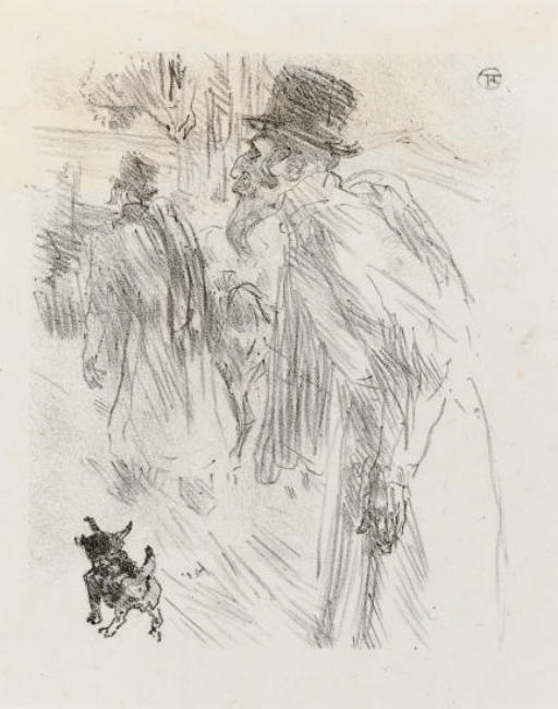 WikiOO.org - Encyclopedia of Fine Arts - Maleri, Artwork Henri De Toulouse Lautrec - Les Juifs polonais, Carlsbad