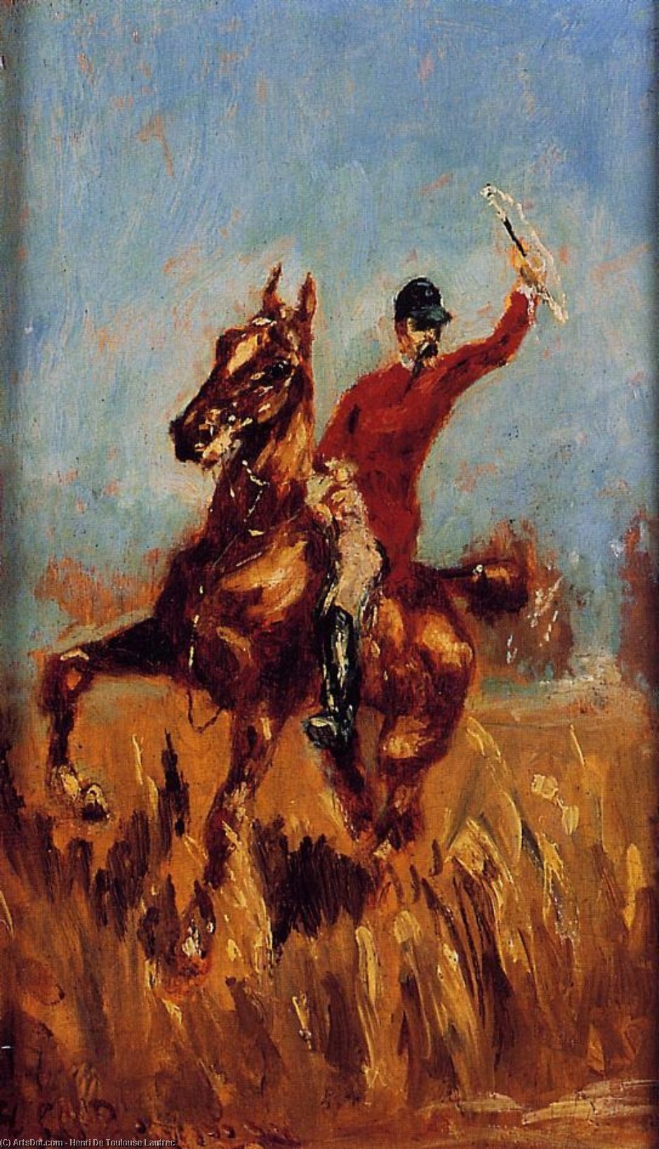 Wikioo.org - The Encyclopedia of Fine Arts - Painting, Artwork by Henri De Toulouse Lautrec - Master of the Hunt