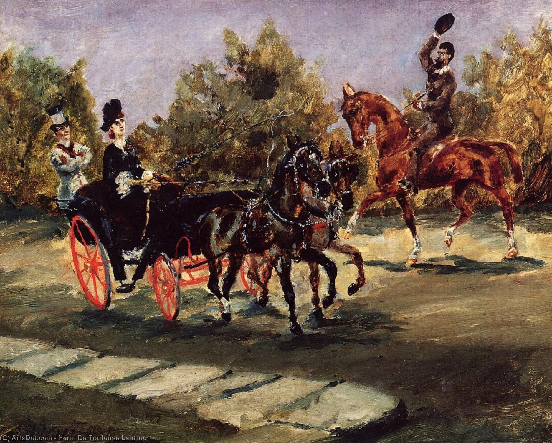 Wikioo.org - Die Enzyklopädie bildender Kunst - Malerei, Kunstwerk von Henri De Toulouse Lautrec - Schön , auf der promenade des anglais
