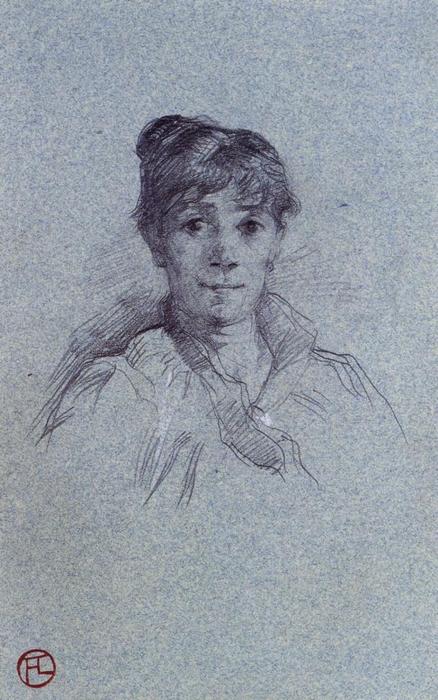 WikiOO.org - 백과 사전 - 회화, 삽화 Henri De Toulouse Lautrec - Portrait of a Woman