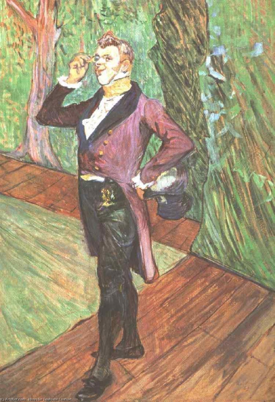 WikiOO.org – 美術百科全書 - 繪畫，作品 Henri De Toulouse Lautrec - 肖像M. Samary的