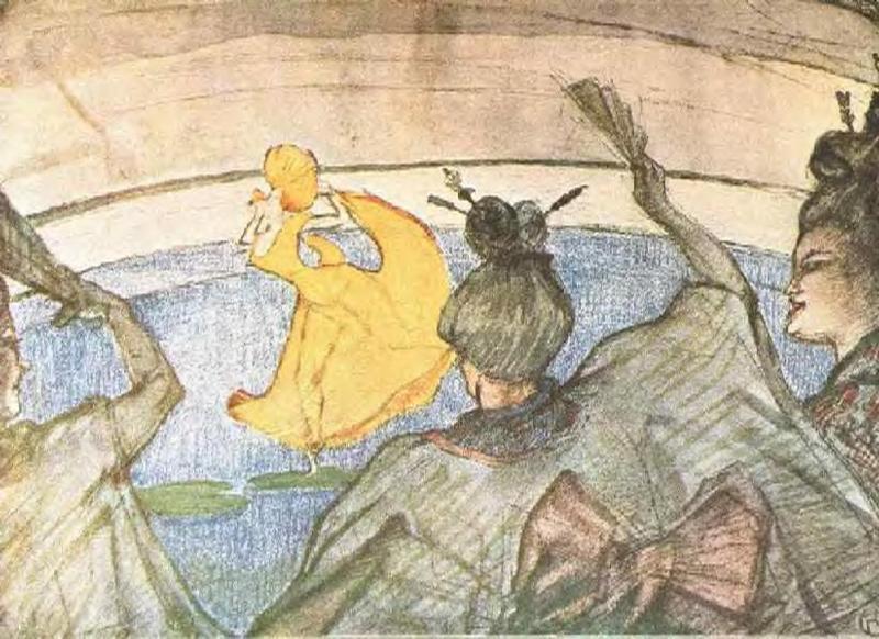 Wikioo.org – L'Enciclopedia delle Belle Arti - Pittura, Opere di Henri De Toulouse Lautrec - Il Balletto Papa Chrysanthemem