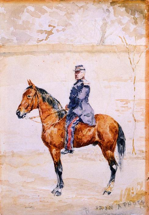 Wikioo.org – L'Encyclopédie des Beaux Arts - Peinture, Oeuvre de Henri De Toulouse Lautrec - le général à l' rivière