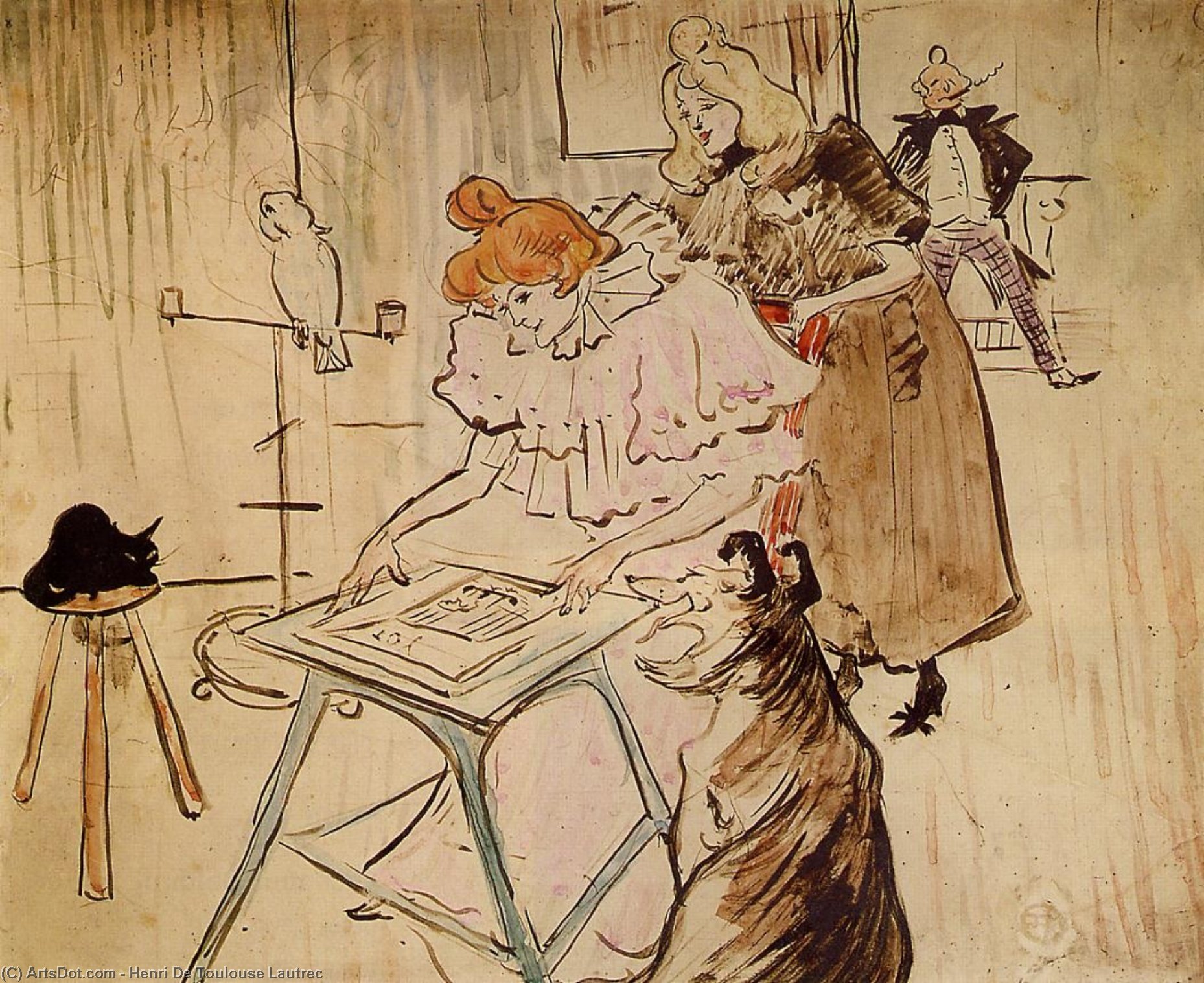 Wikioo.org – L'Encyclopédie des Beaux Arts - Peinture, Oeuvre de Henri De Toulouse Lautrec - Le Motograph 1