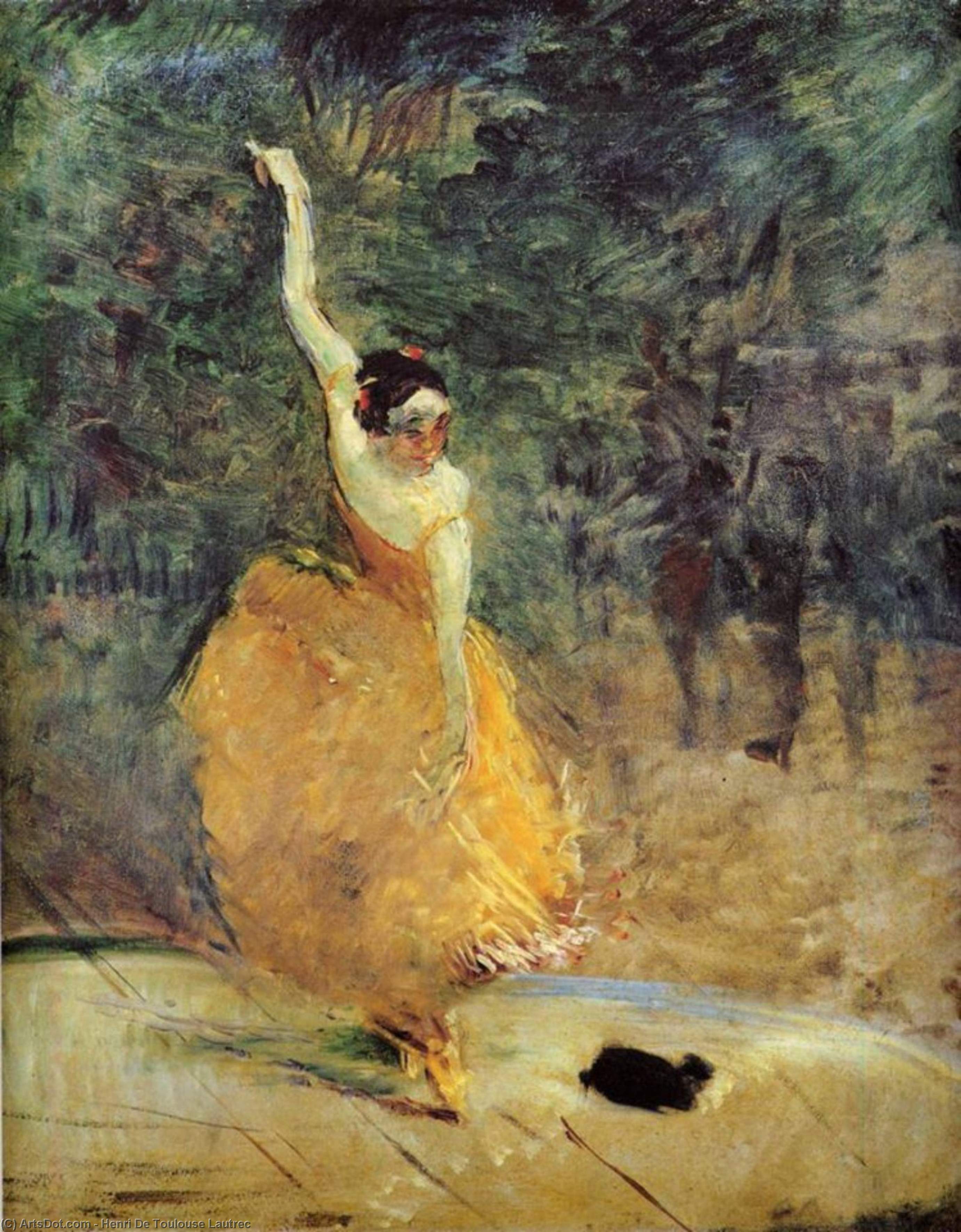 Wikioo.org - The Encyclopedia of Fine Arts - Painting, Artwork by Henri De Toulouse Lautrec - The Spanish Dancer