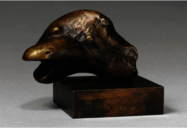 WikiOO.org - Encyclopedia of Fine Arts - Lukisan, Artwork Henry Moore - Animal Head; Open Mouth