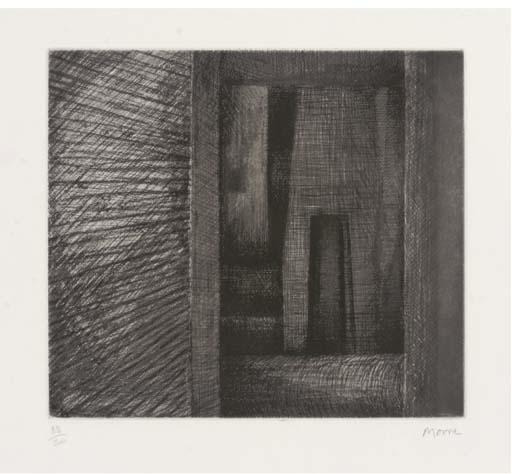 Wikioo.org - The Encyclopedia of Fine Arts - Painting, Artwork by Henry Moore - Architecture Doorway