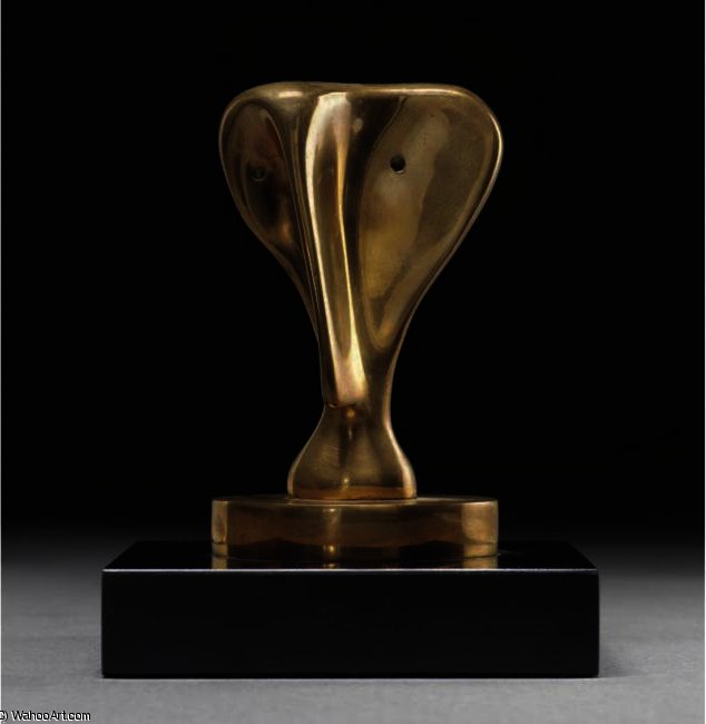 Wikioo.org – La Enciclopedia de las Bellas Artes - Pintura, Obras de arte de Henry Moore - Hueso Cabeza