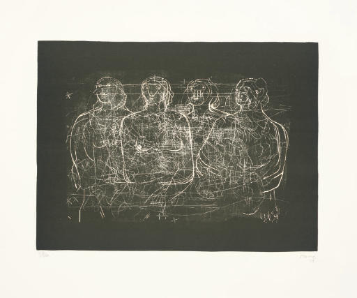 WikiOO.org - Енциклопедия за изящни изкуства - Живопис, Произведения на изкуството Henry Moore - Four Grey Ladies