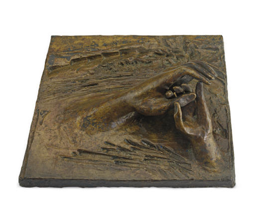 Wikioo.org - สารานุกรมวิจิตรศิลป์ - จิตรกรรม Henry Moore - Hand Relief No. 2