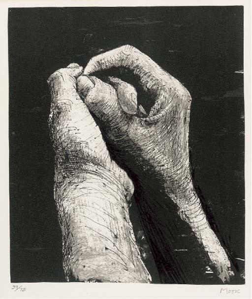 WikiOO.org - Encyclopedia of Fine Arts - Lukisan, Artwork Henry Moore - Hands II
