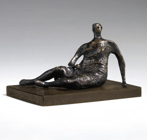 WikiOO.org - Encyclopedia of Fine Arts - Maalaus, taideteos Henry Moore - Maquette for Draped Reclining Woman
