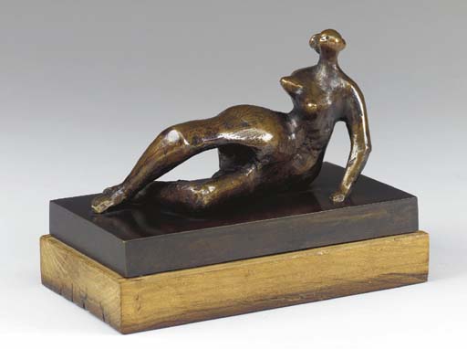 WikiOO.org - Enciklopedija dailės - Tapyba, meno kuriniai Henry Moore - Maquette for Reclining Figure No. 7