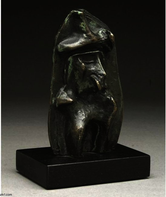 WikiOO.org - Encyclopedia of Fine Arts - Maalaus, taideteos Henry Moore - Maquette For Relief No.1