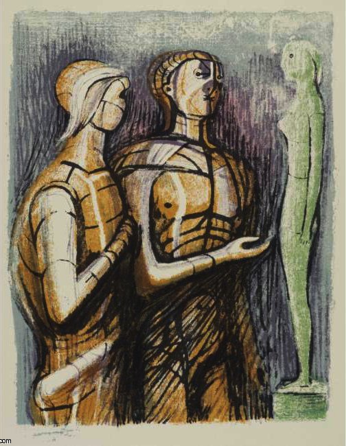 Wikioo.org - The Encyclopedia of Fine Arts - Painting, Artwork by Henry Moore - Prométhée