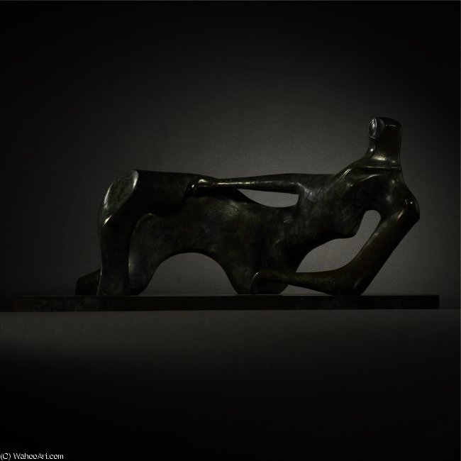 Wikioo.org - สารานุกรมวิจิตรศิลป์ - จิตรกรรม Henry Moore - Reclining Figure; Open Pose