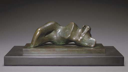 WikiOO.org - Encyclopedia of Fine Arts - Målning, konstverk Henry Moore - Reclining Figure; Umbilicus