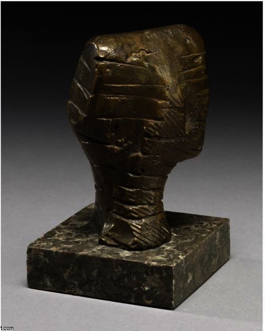 Wikioo.org - The Encyclopedia of Fine Arts - Painting, Artwork by Henry Moore - Small Head; Strata