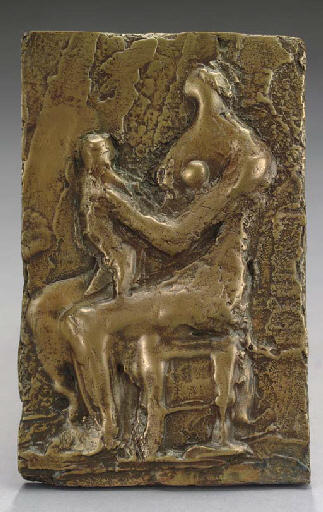 WikiOO.org - Encyclopedia of Fine Arts - Maalaus, taideteos Henry Moore - Small Mother and Child Relief