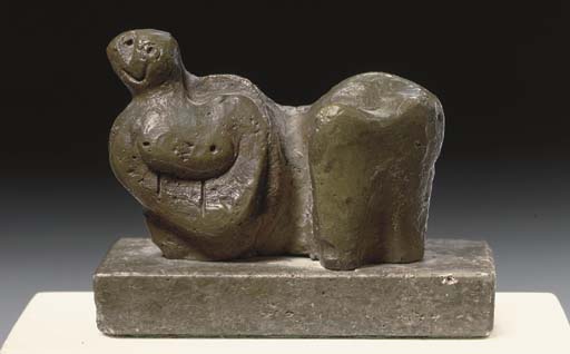 WikiOO.org - Encyclopedia of Fine Arts - Maalaus, taideteos Henry Moore - Small Reclining Figure