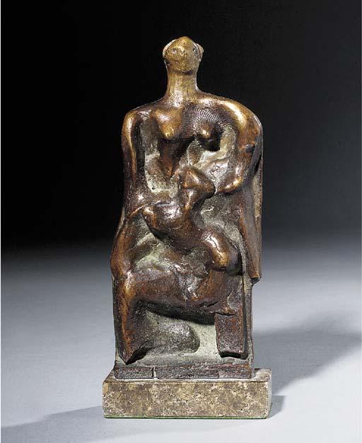 WikiOO.org - Enciclopédia das Belas Artes - Pintura, Arte por Henry Moore - Standing Figure Relief No. 1