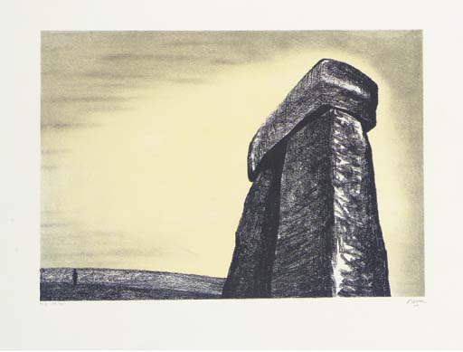 WikiOO.org - Encyclopedia of Fine Arts - Målning, konstverk Henry Moore - Stonehenge