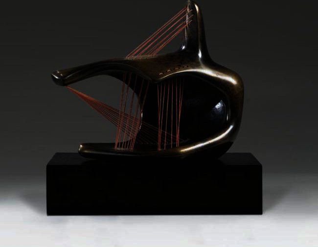 WikiOO.org - Encyclopedia of Fine Arts - Schilderen, Artwork Henry Moore - Stringed Figure