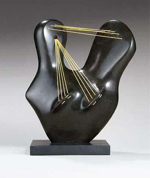 Wikioo.org - สารานุกรมวิจิตรศิลป์ - จิตรกรรม Henry Moore - Stringed Mother and Child