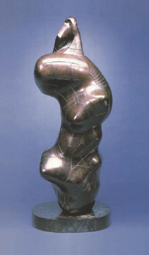 Wikioo.org - สารานุกรมวิจิตรศิลป์ - จิตรกรรม Henry Moore - Three Quarter Figure; Lines