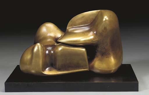 Wikioo.org - The Encyclopedia of Fine Arts - Painting, Artwork by Henry Moore - Two Piece Sculpture 10; Interlocking