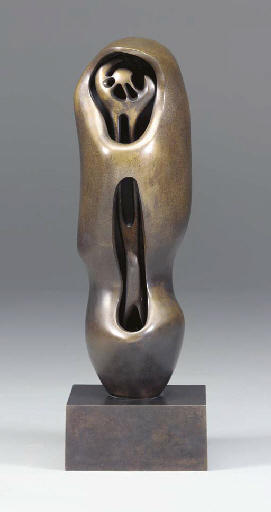 WikiOO.org - Encyclopedia of Fine Arts - Maalaus, taideteos Henry Moore - Upright Internal.External Form; Flower