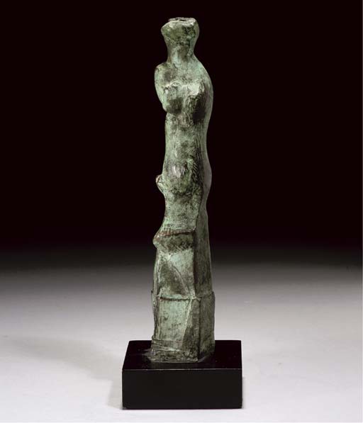 WikiOO.org - Encyclopedia of Fine Arts - Maleri, Artwork Henry Moore - Upright Motive D