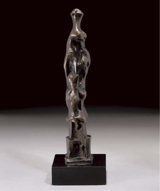 Wikioo.org - สารานุกรมวิจิตรศิลป์ - จิตรกรรม Henry Moore - Upright Motive E