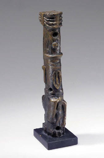 WikiOO.org - Encyclopedia of Fine Arts - Maalaus, taideteos Henry Moore - Upright Motive; Maquette No. 4