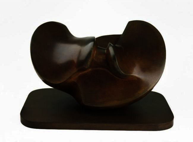 WikiOO.org - Encyclopedia of Fine Arts - Maleri, Artwork Henry Moore - Working Model For Divided Oval; Butterfly