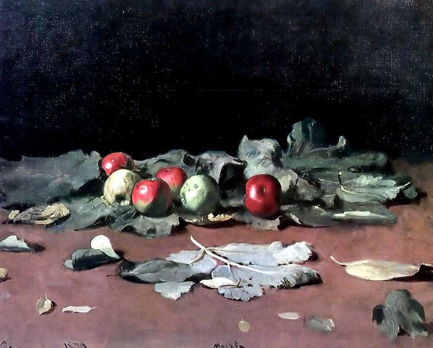 WikiOO.org - Encyclopedia of Fine Arts - Maalaus, taideteos Ilya Yefimovich Repin - Apples and Leaves