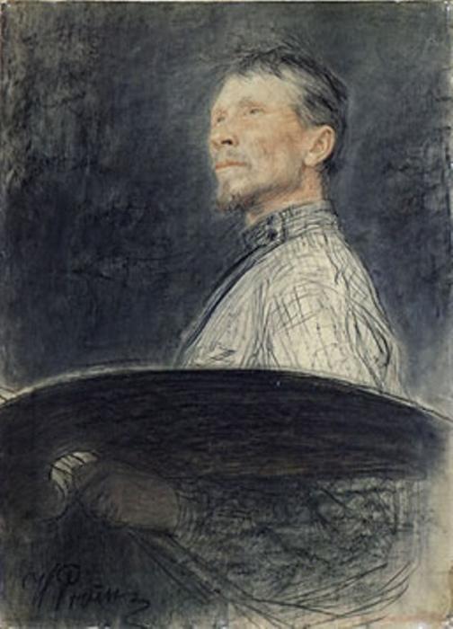 WikiOO.org - Енциклопедія образотворчого мистецтва - Живопис, Картини
 Ilya Yefimovich Repin - Portrait of A.E. Arkhipov