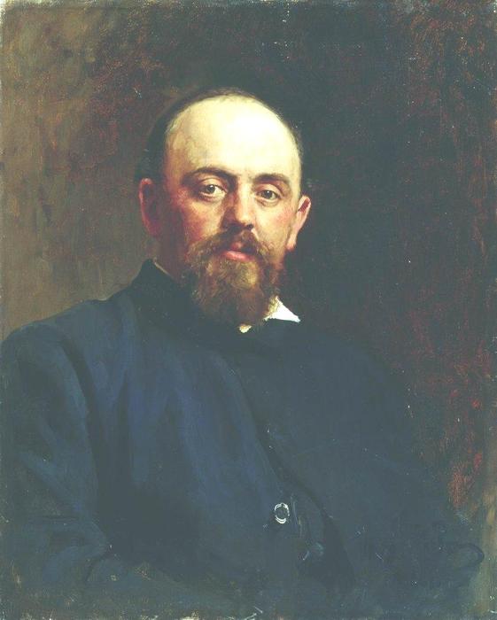 Wikioo.org - The Encyclopedia of Fine Arts - Painting, Artwork by Ilya Yefimovich Repin - Portrait of railroad tycoon and patron of the arts Savva Ivanovich Mamontov