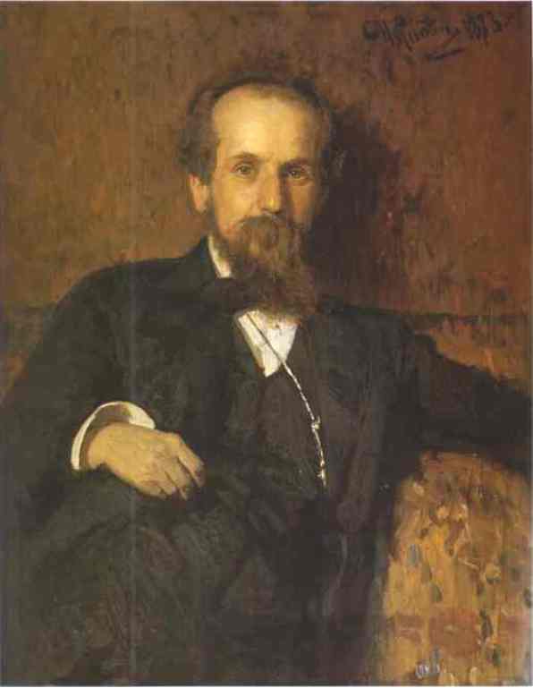 Wikioo.org - The Encyclopedia of Fine Arts - Painting, Artwork by Ilya Yefimovich Repin - Portrait of the Artist Pavel Tchistyakov