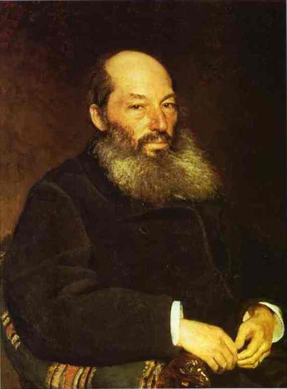 WikiOO.org - Encyclopedia of Fine Arts - Maľba, Artwork Ilya Yefimovich Repin - Portrait of the Poet Afanasy Fet