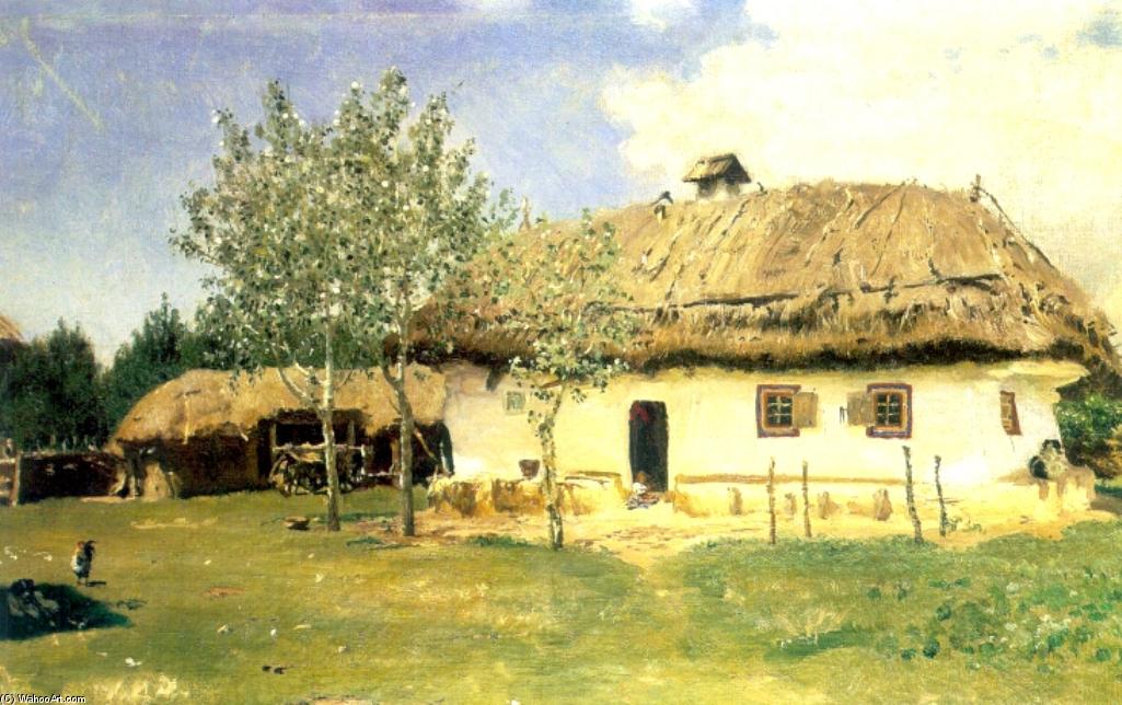 WikiOO.org - Encyclopedia of Fine Arts - Maleri, Artwork Ilya Yefimovich Repin - Ukrainian peasant house