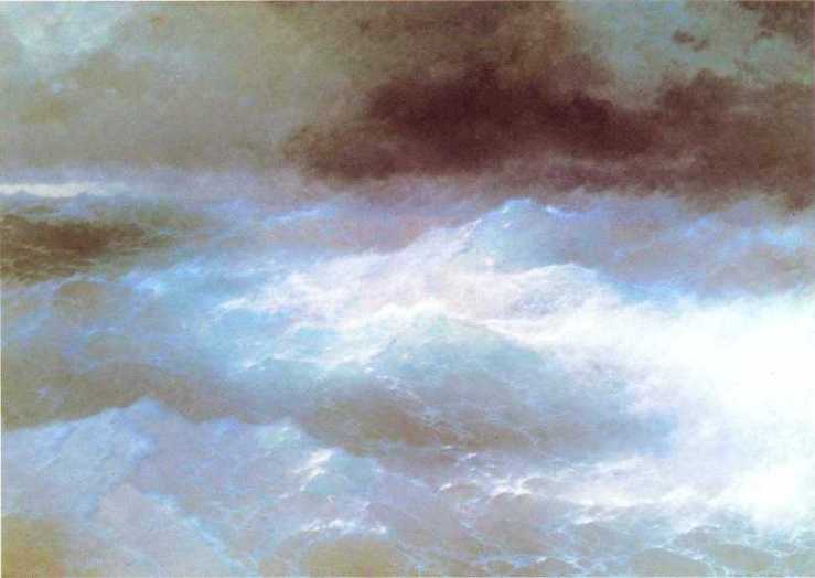 Wikioo.org - สารานุกรมวิจิตรศิลป์ - จิตรกรรม Ivan Aivazovsky - Among a waves