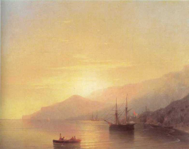 Wikioo.org - The Encyclopedia of Fine Arts - Painting, Artwork by Ivan Aivazovsky - Ships on a raid