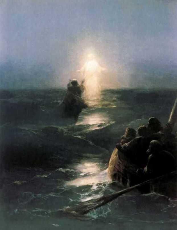 Wikioo.org - The Encyclopedia of Fine Arts - Painting, Artwork by Ivan Aivazovsky - Walking on the water 1