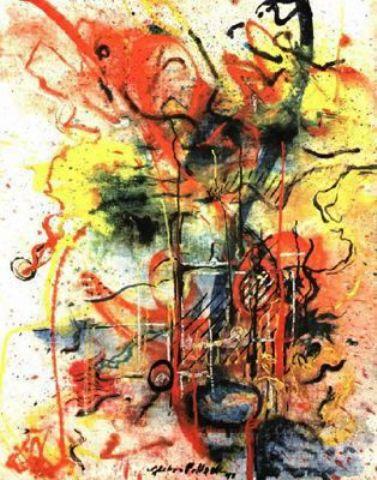Wikioo.org - The Encyclopedia of Fine Arts - Painting, Artwork by Jackson Pollock - Burning Landscape