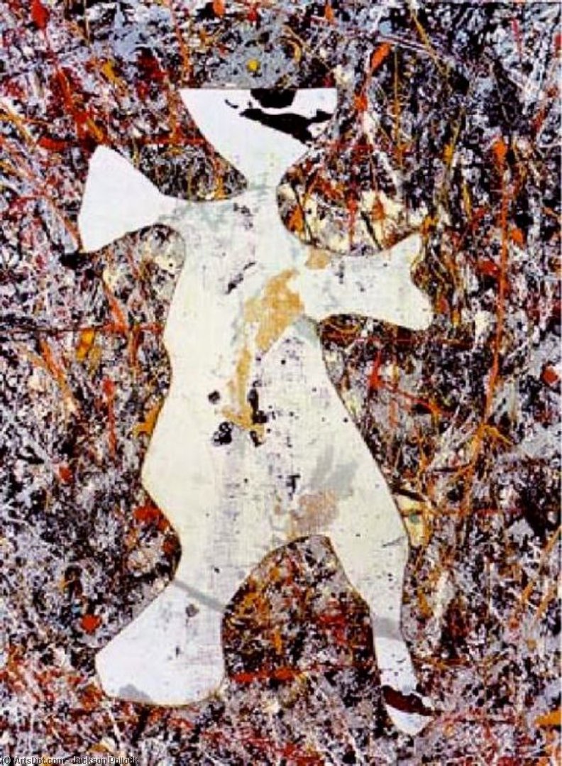 Wikoo.org - موسوعة الفنون الجميلة - اللوحة، العمل الفني Jackson Pollock - Cut out
