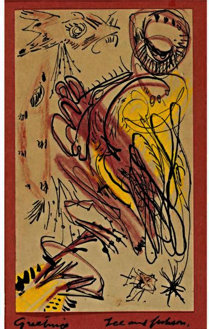 WikiOO.org - Encyclopedia of Fine Arts - Festés, Grafika Jackson Pollock - GREETINGS