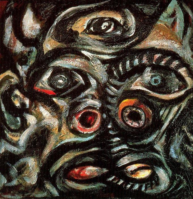 WikiOO.org - Εγκυκλοπαίδεια Καλών Τεχνών - Ζωγραφική, έργα τέχνης Jackson Pollock - Head