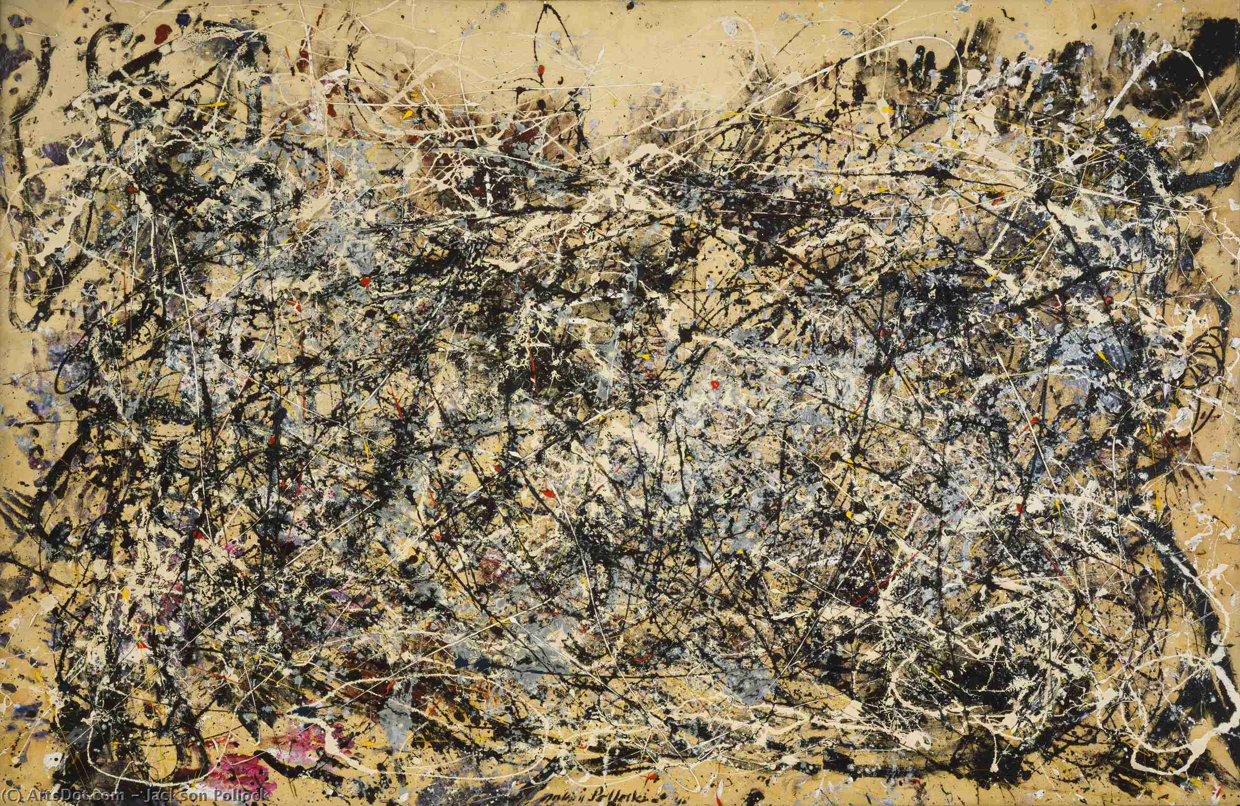 Wikioo.org - The Encyclopedia of Fine Arts - Painting, Artwork by Jackson Pollock - Number 1, 1949
