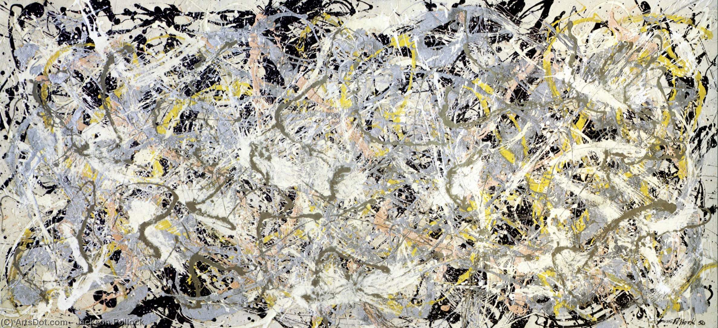 Wikioo.org - The Encyclopedia of Fine Arts - Painting, Artwork by Jackson Pollock - Number 27, 1950